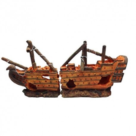 Duvo barca naufragada decoración acuario n22 Duvo barca naufragada decoración acuario n22