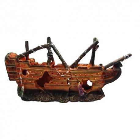 Duvo barca naufragada decoración acuario n23 Duvo barca naufragada decoración acuario n23