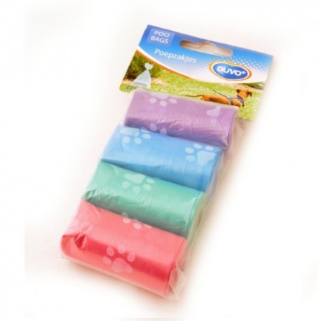 Duvo bolsitas higiénicas pastel huellas 4x20 Duvo bolsitas higiénicas pastel huellas 4x20