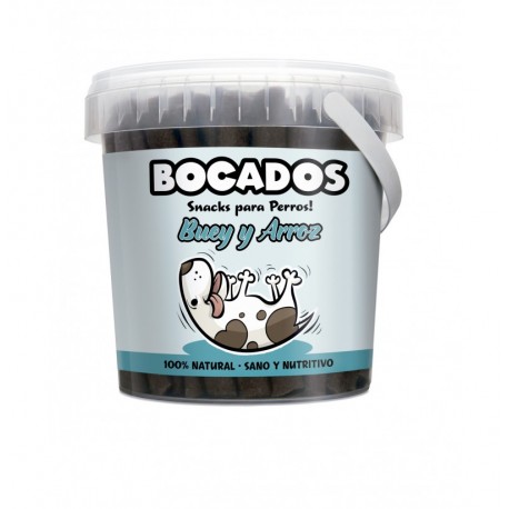 Bocados buey y arroz snack Bocados buey y arroz snack
