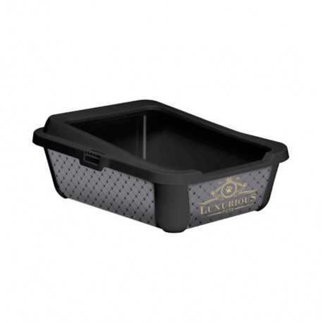 Bandeja sanitaria luxurious con tapa para gatos moderna Bandeja sanitaria luxurious con tapa para gatos moderna