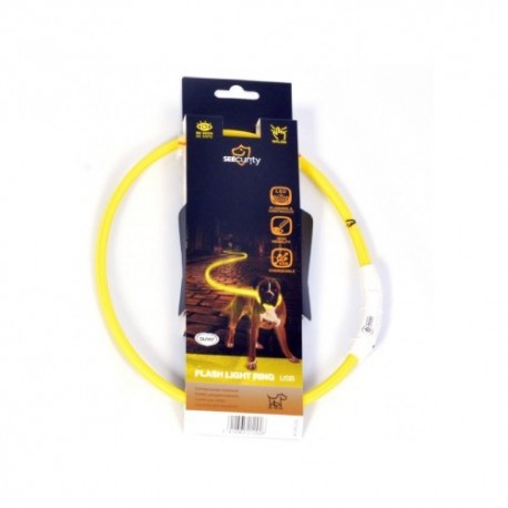 Collar led nylon usb amarillo duvo seecurity Collar led nylon usb amarillo duvo seecurity