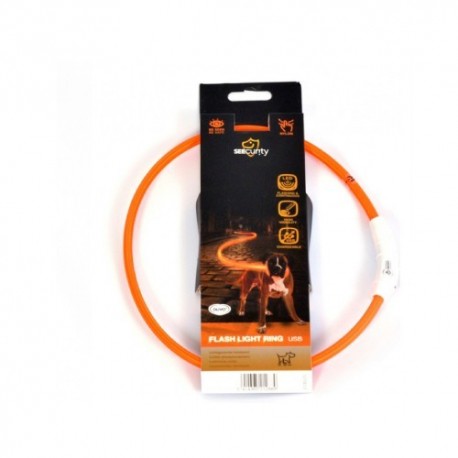 Collar led nylon usb naranja duvo seecurity Collar led nylon usb naranja duvo seecurity