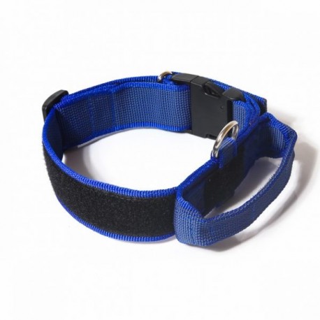 Collar julius-k9 con asa azul - color & gray Collar julius-k9 con asa azul - color & gray