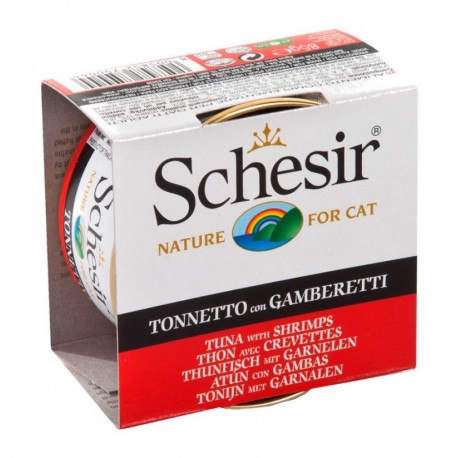 Schesir atún con gambas latas para gato Schesir atún con gambas latas para gato