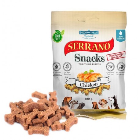 Snacks serrano pollo para perros Snacks serrano pollo para perros
