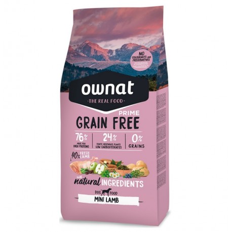 Ownat prime mini lamb grain free cordero (perros mini) Ownat prime mini lamb grain free cordero (perros mini)