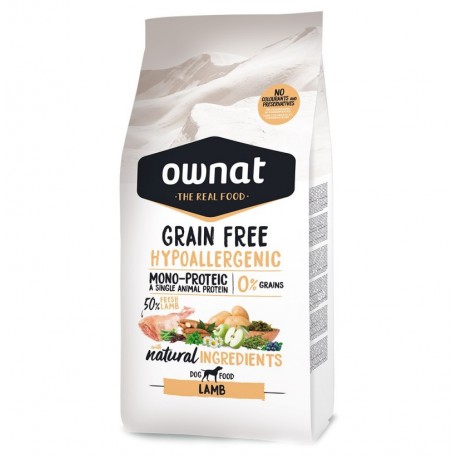 Ownat grain free hypoallergenic cordero para perros Ownat grain free hypoallergenic cordero para perros