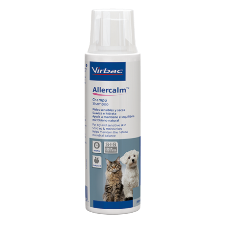 Allercalm champú para piel sensible o seca de perros y gatos Allercalm champú para piel sensible o seca de perros y gatos