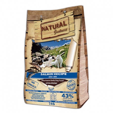 Natural greatness salmón mini para perros Natural greatness salmón mini para perros