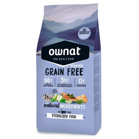 Ownat cat prime grain free sterilized para gatos (pescado) Ownat cat prime grain free sterilized para gatos (pescado)