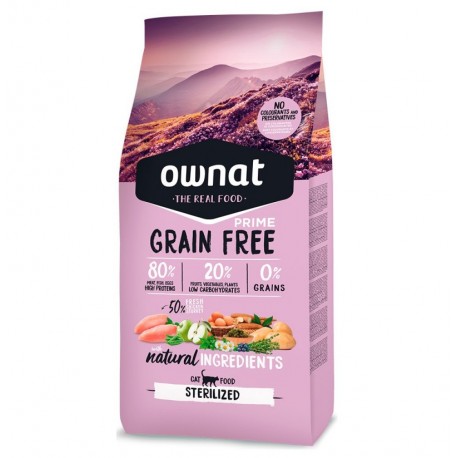 Ownat cat prime grain free sterilized para gatos (pollo y pavo) Ownat cat prime grain free sterilized para gatos (pollo y pavo)