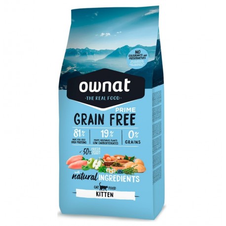 Ownat cat prime kitten grain free para gatitos Ownat cat prime kitten grain free para gatitos