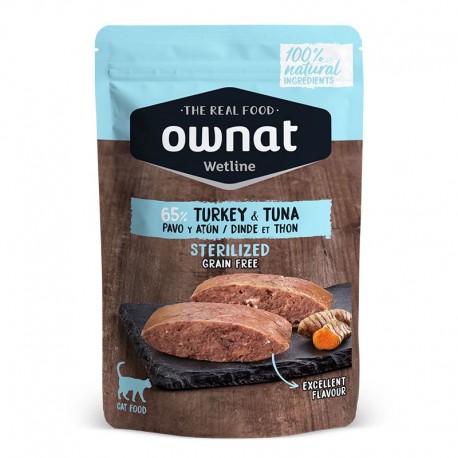 Ownat pavo y atún sobrecitos para gatos esterilizados Ownat pavo y atún sobrecitos para gatos esterilizados