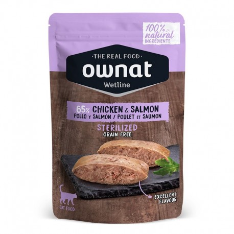 Ownat pollo y salmón sobrecitos para gatos Ownat pollo y salmón sobrecitos para gatos