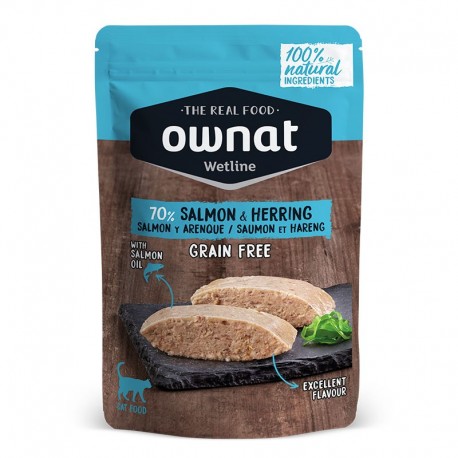 Ownat salmón y arenque sobrecitos para gatos Ownat salmón y arenque sobrecitos para gatos
