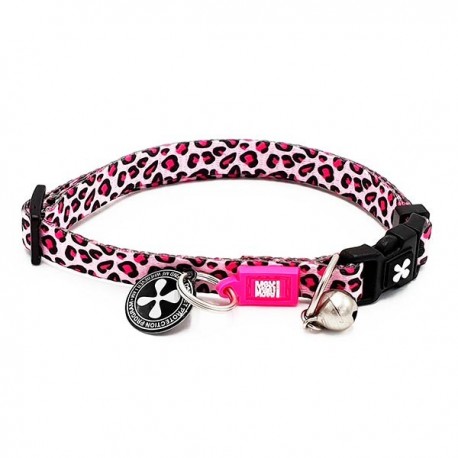 Max & molly collar leopardo rosa para gatos Max & molly collar leopardo rosa para gatos